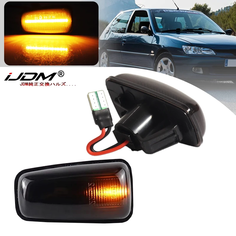 Luz de Sinalização LED Dinâmica para Peugeot 306 106 406 806 Expert Partner e Citroen Berlingo Jumpy Saxo Xantia XM