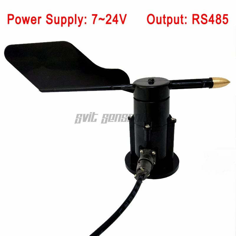 

Trumsense STTWD724RS485C Wind Direction Sensor Wind Vane Super High Precision Angle Sensor 7 to 24V Power RS485 Output