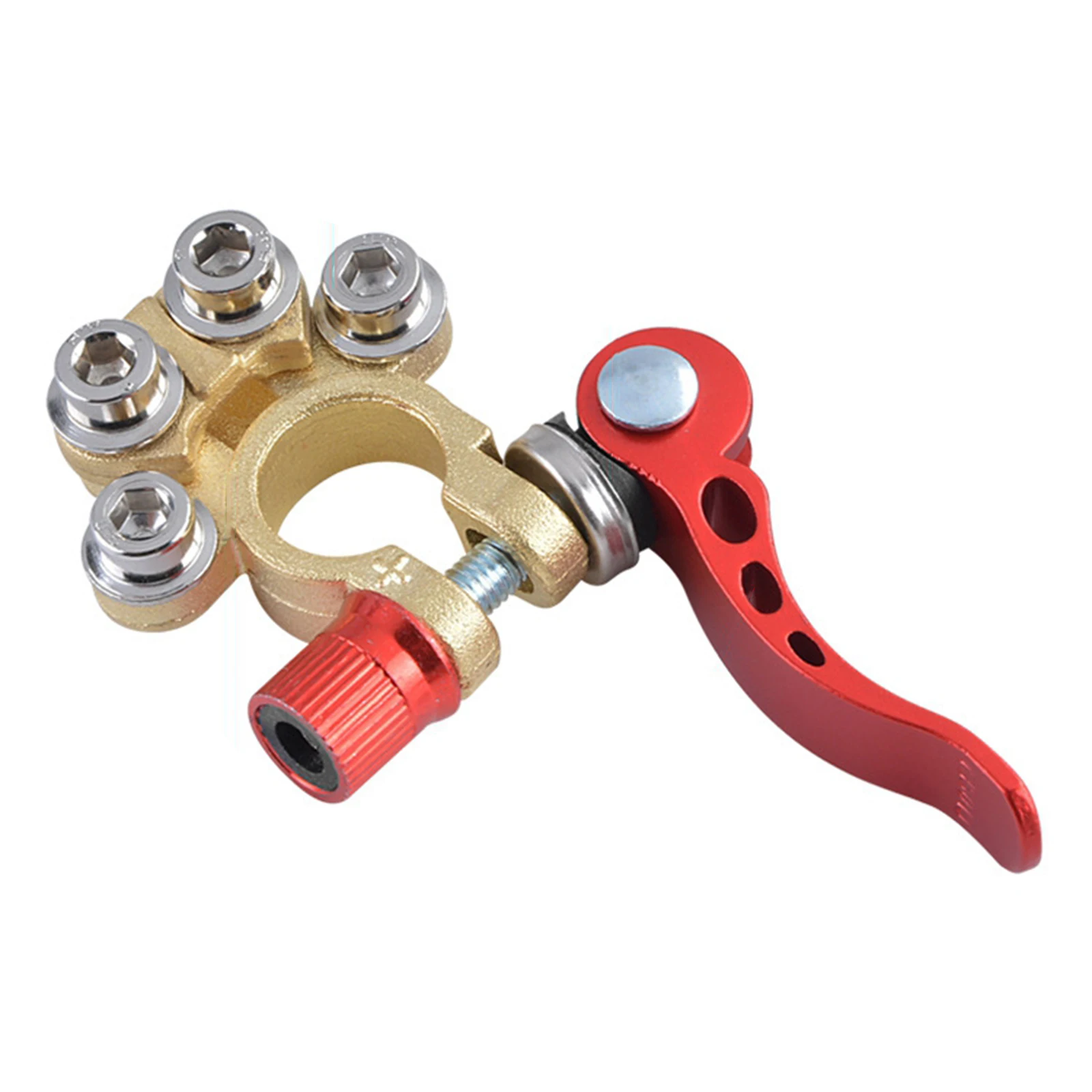 

2x Brass Boat Car Battery Terminal Shut-off Connector Clamps Tractor Caravan