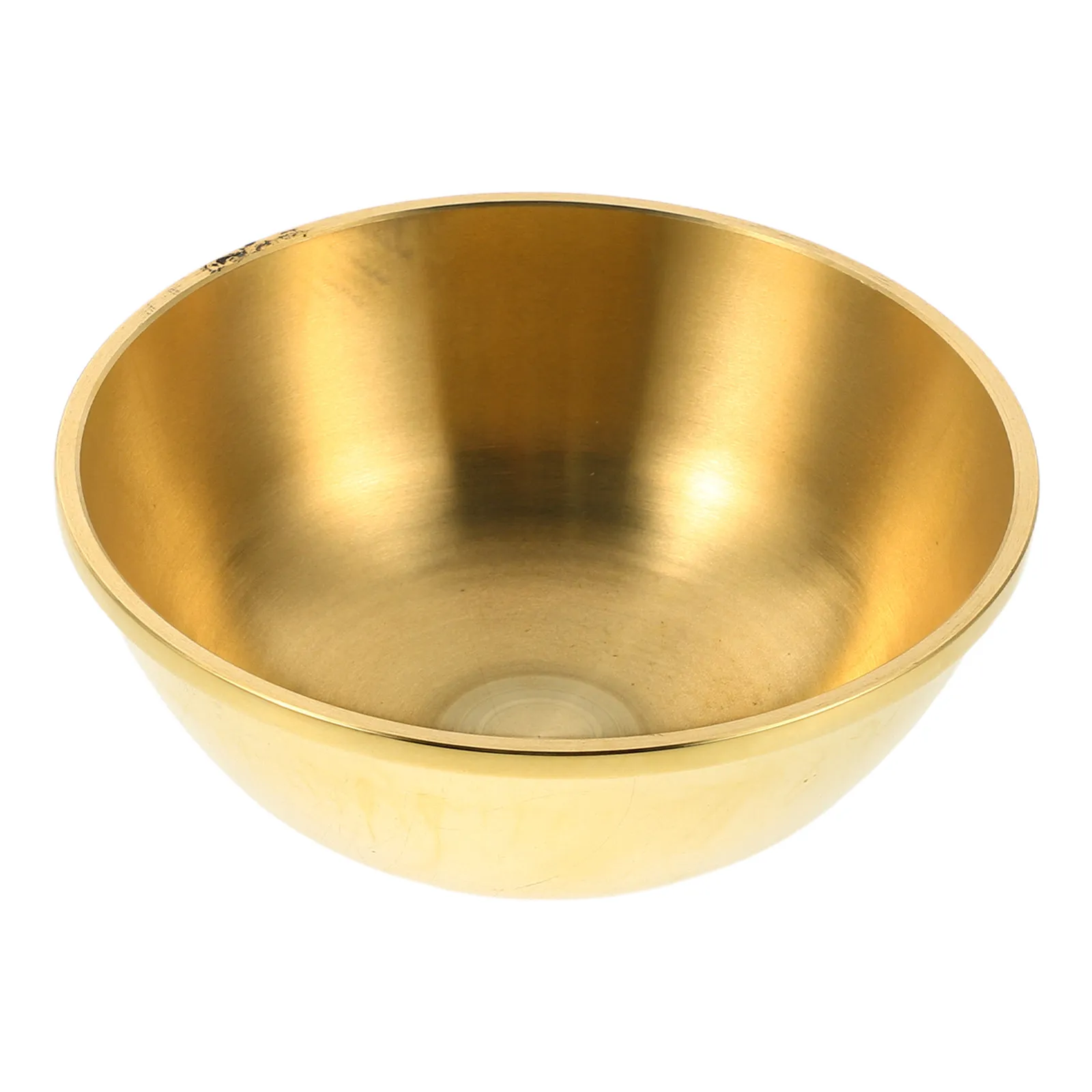 Elegant Pure Brass Round Bowl for Buddhist Rituals Incense Offering Meditation Decor Temple Supplies 10Cm