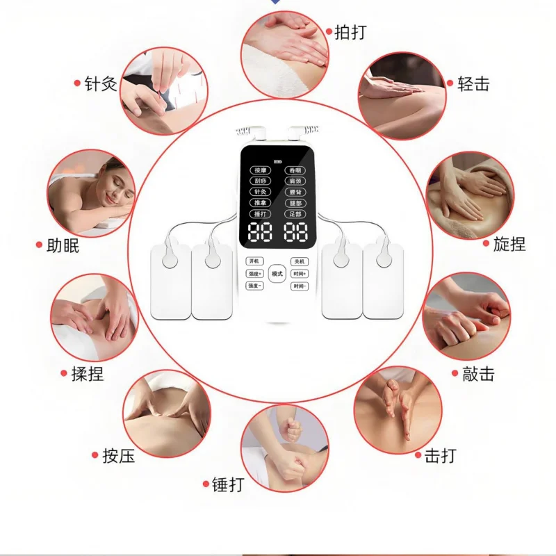 جديد الرقمية ميريديان التجريف أداة العلاج الطبيعي الاستخدام المنزلي EMS نبض مدلك العمود الفقري العنقي الخصر مدلك متعدد الوظائف #5