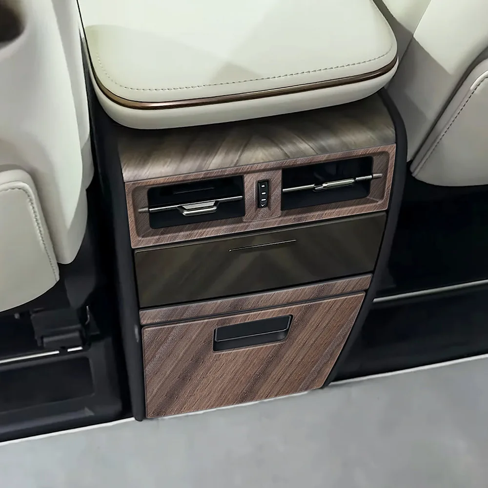 

Для Lexus LM350H LM500H 2023 2024 2025 ABS черная задняя крышка кондиционера, декоративная рамка переменного тока, аксессуары