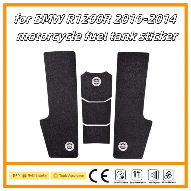

Motorcycle Sticker Tank Non Slip Tank Traction Side Pad Protective Decal for BMW R1200R 2010-2014