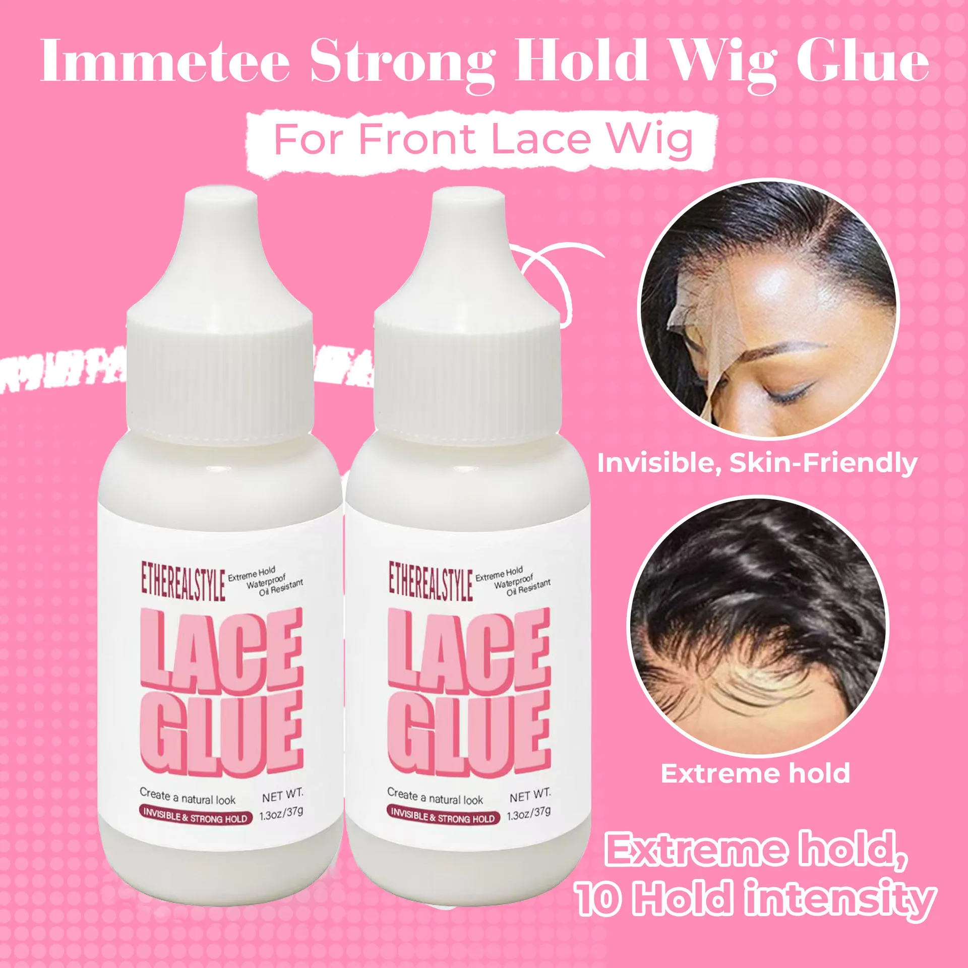 Lace Wig Glue, Waterproof Adhesive, Fast Drying, Securely Fixes Wigs, Lace Wigs and Front Closures, Unisex image 2