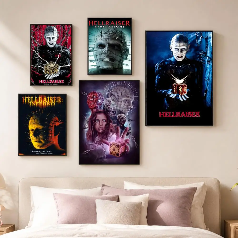 Movie H-Hellraiser Poster Vintage PP Paper Wall Art Home Decor Print for Bedroom Living Room Aesthetic Gift