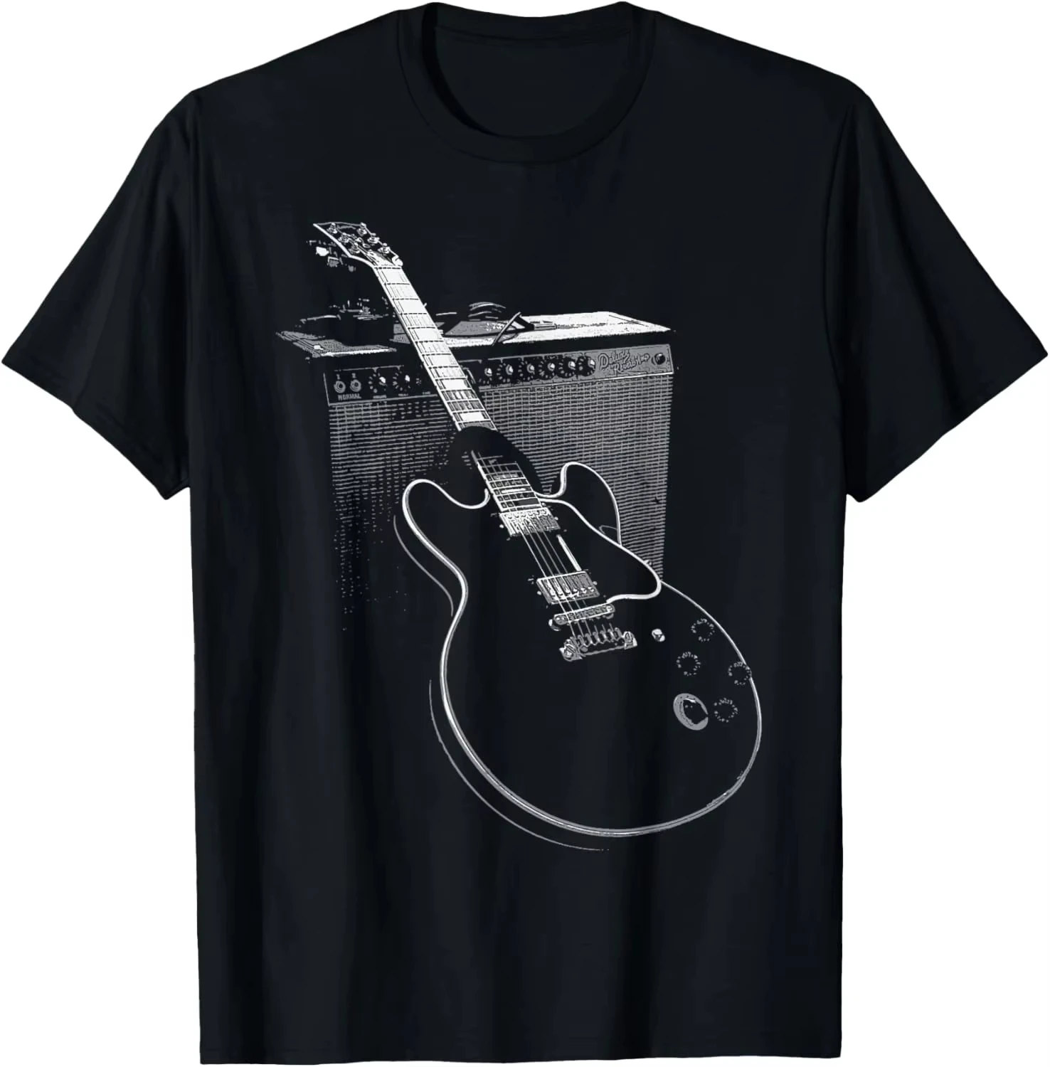 

2025 Legendary Blues Guitar and Amp T Shirt Music Gifts Unisex Summer Soft Tops Custom Printed Graphic Shirts Camisetas
