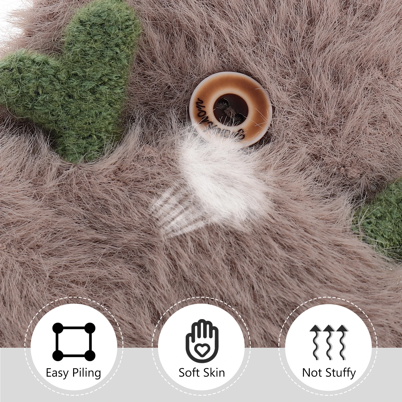 

1 Pair Warm Antler Cartoon Gloves For Women Half Finger Outdoor Winter Durable Soft Touch Festival Themed Creative Christmas