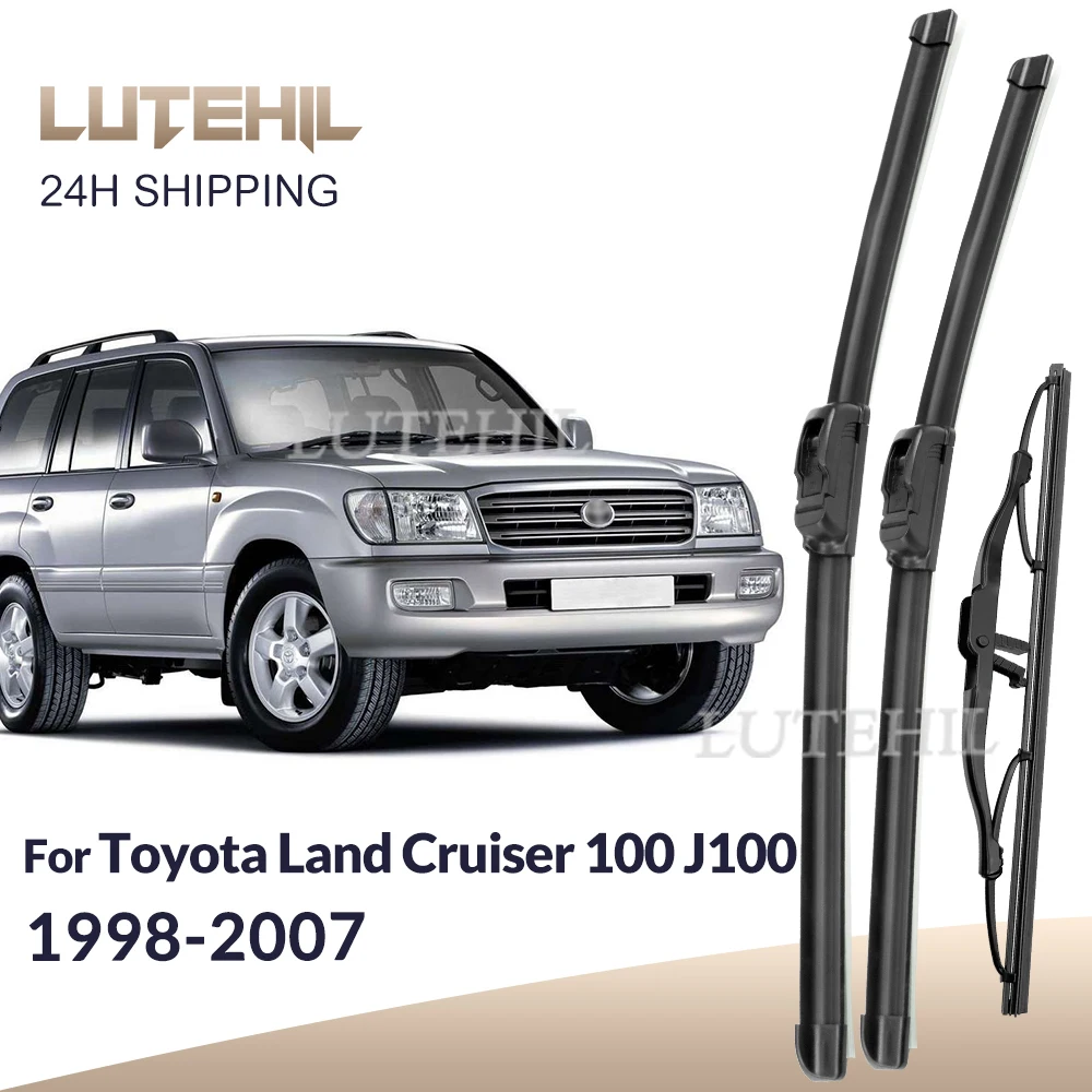 

For Toyota Land Cruiser 100 J100 1998-2007 1999 2000 Wiper Front & Rear Wiper Blades Windshield Windscreen Brushes 24"+22"+16"