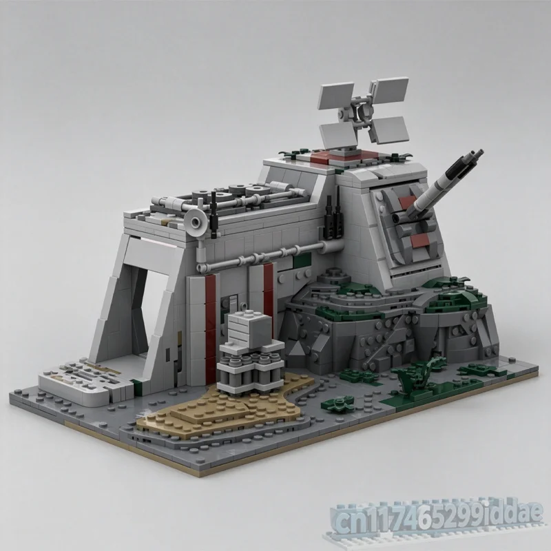 MOC Republic Outpost Base Building Blocks Model 1198PCS Sci-Fi Clone Battle Fort Bricks DIY Assembly Desktop Display Gifts Toy