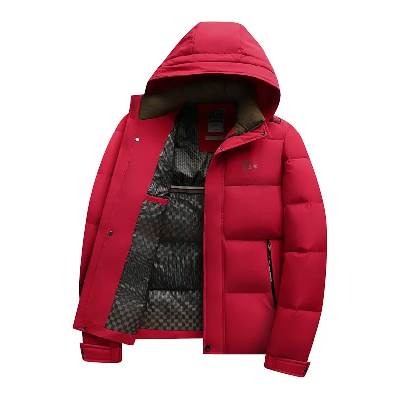 2024 new arrival winter hooded jacket sill-like cotton jackets men,mens fashion thicken warm parkas winter coat male MY06