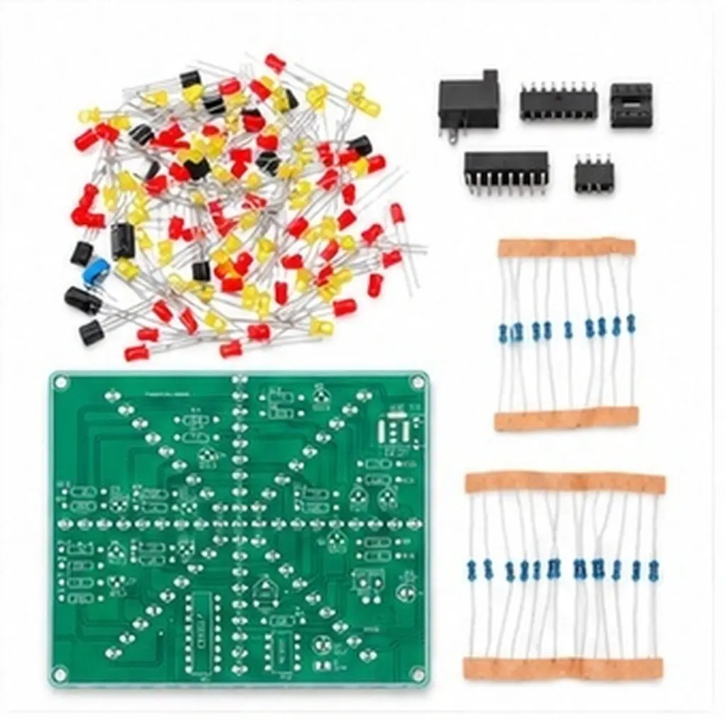 DIY Soldering Kit with 555 Timer & 4017 Counter – Adjustable LED Flow Light Module for Beginners