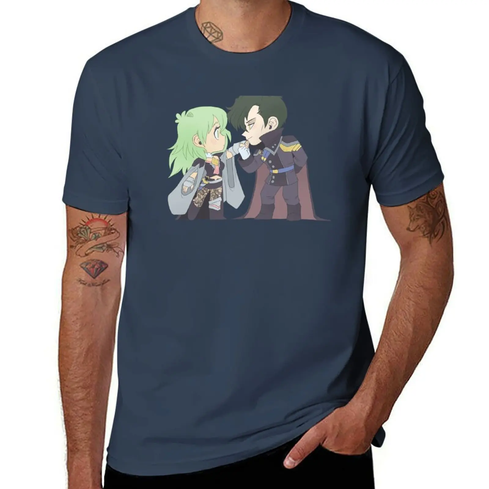 

Byleth x Hubert - Fire Emblem Three Houses - Chibi Cuties T-Shirt Lightweight Gym Training T-Shirt
