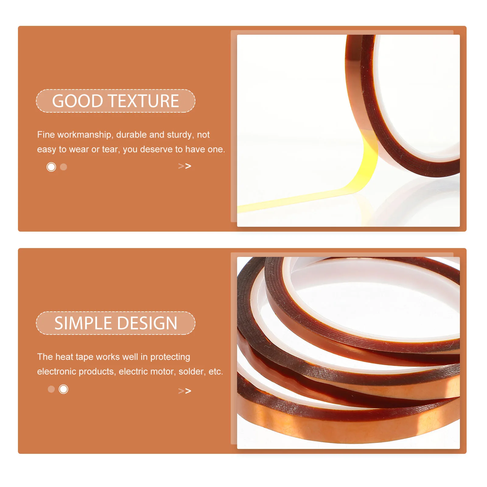

3 Rolls Multi-Function Heat Tape High Temperature Adhesive Thermal Insulation Tape Welding Accessories