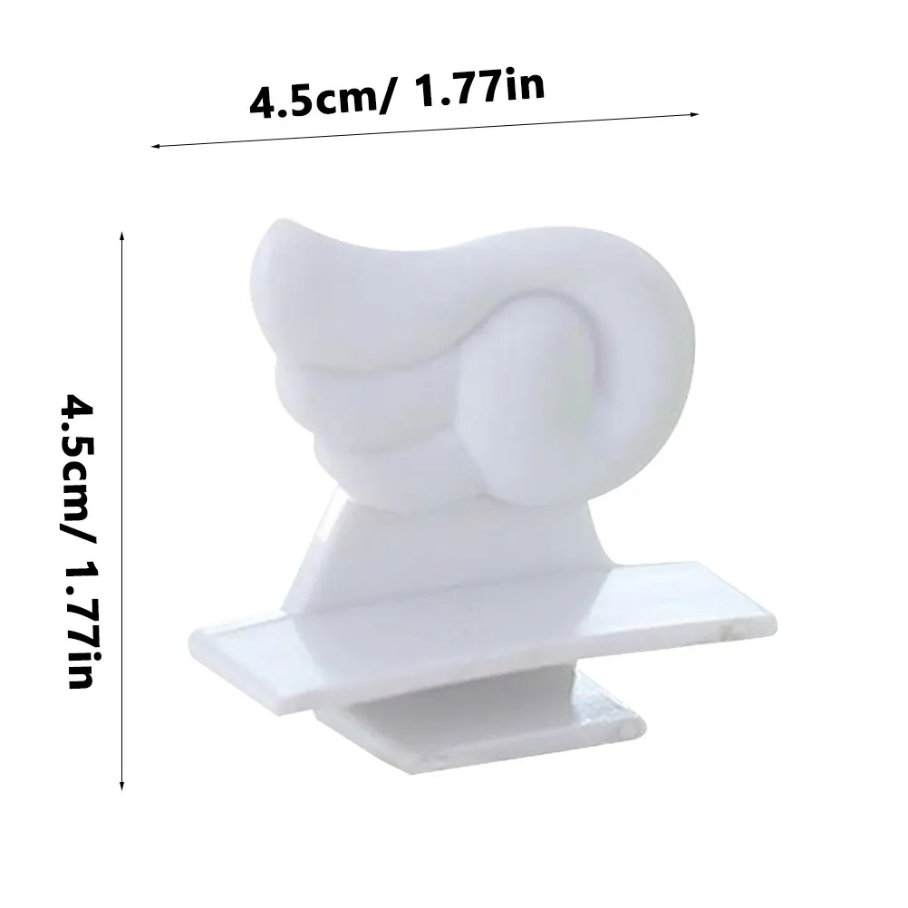 Toilet Seat Lifter Wing Design White Touchless Lid Lifter for Hygienic Use Avoid Touching Seat Sanitary Family