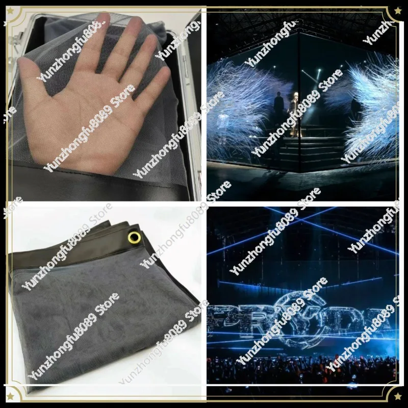 3D Hologram Mesh Projection Screen Holographic Display Screen for Exhibition Circus Wedding