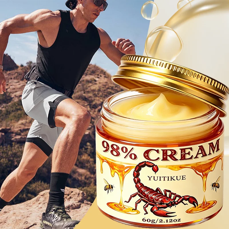 YUITIKUE 60g Scorpion Honey Massage Cream Soothe Muscle Discomfort Moisturizing Body Care Ointment For Body Joint Relaxing Use