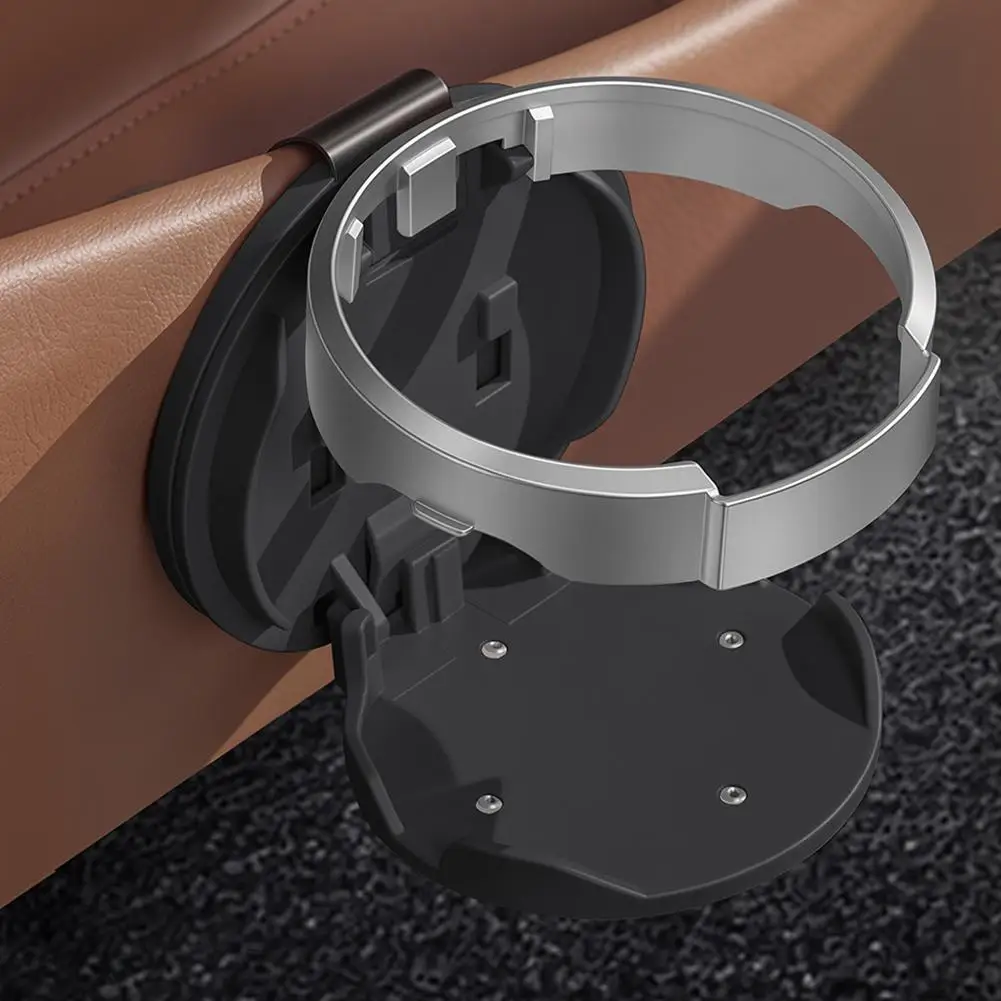 2-in-1 Auto-Tür-Getränkehalter und Handyhalterung, faltbarer Getränkehalter aus Leder mit Aufbewahrungsbox, Getränkehalterung fürs Auto – Detail 17