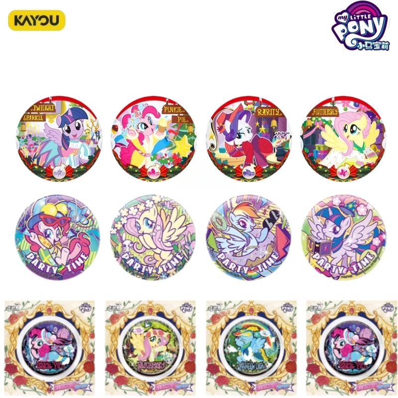 

KAYOU New My Little Pony Rainbow Friendship Carnival Badge Series: Fairy Tale Christmas Edition Anime Merchandise Toy Gift