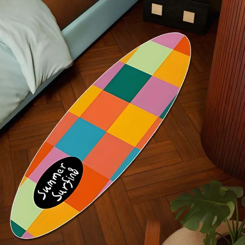 

Коврик VIKAMA Checkerboard Surfboard Rug, мягкий прикроватный коврик для спальни, нескользящий коврик для гостиной и гардеробной, домашний декор