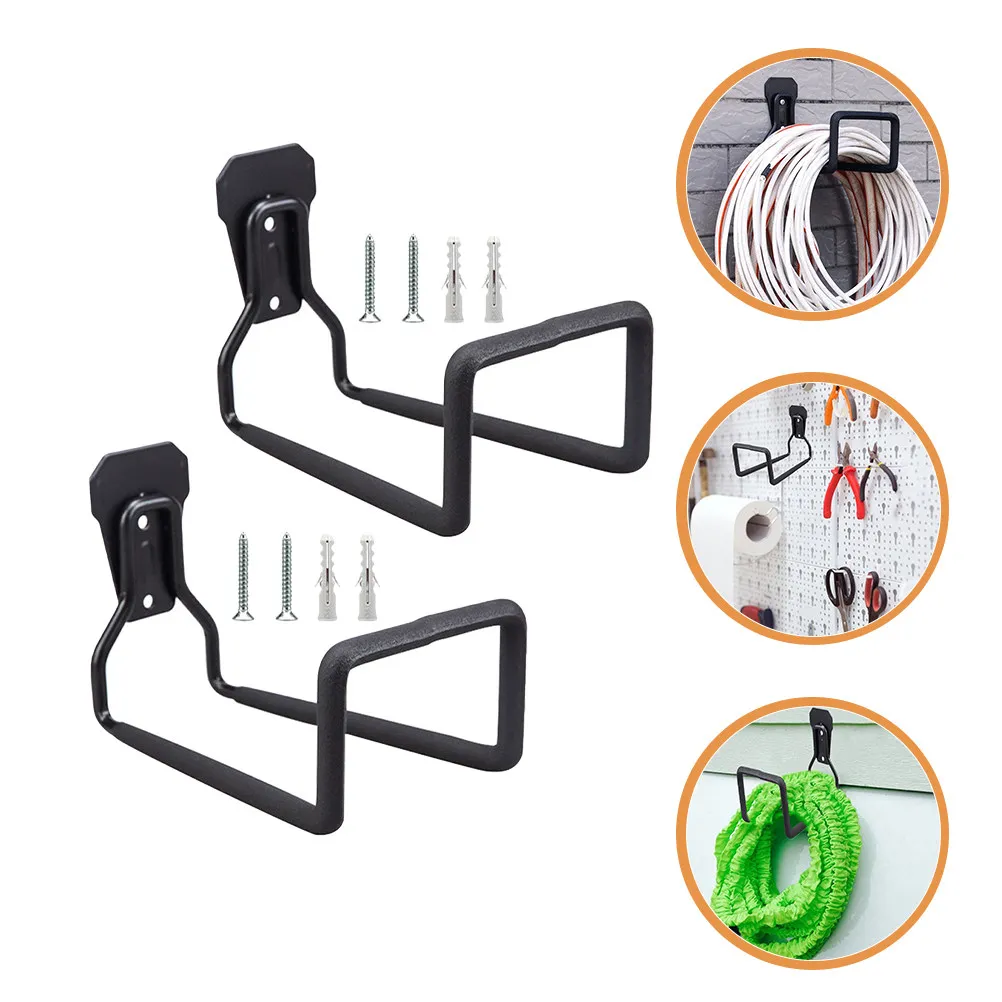 2pcs-heavy-duty-garage-hooks-black-iron-wall-mount-tool-hangers-storage-organizer-extension-cord-holder-for-garage-shed-basement