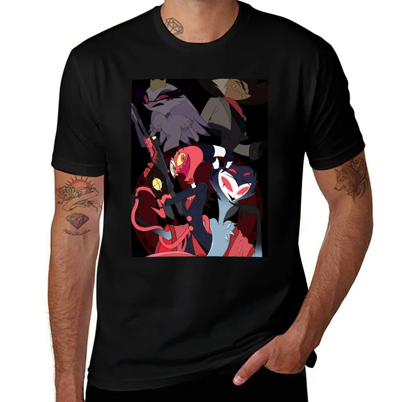 Blitzo and Stolas T-Shirt Casual Daily Graphic Tee T-Shirt