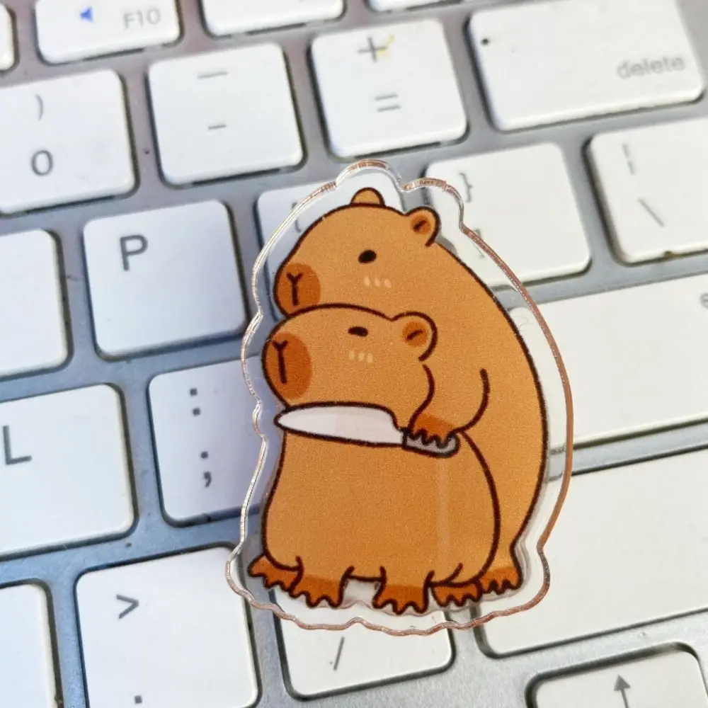 Büroklammer Cartoon Memo Clip Capybara dekorative pp Clip Kawaii transparente Lesezeichen Acryl Büroklammer Student Kinder