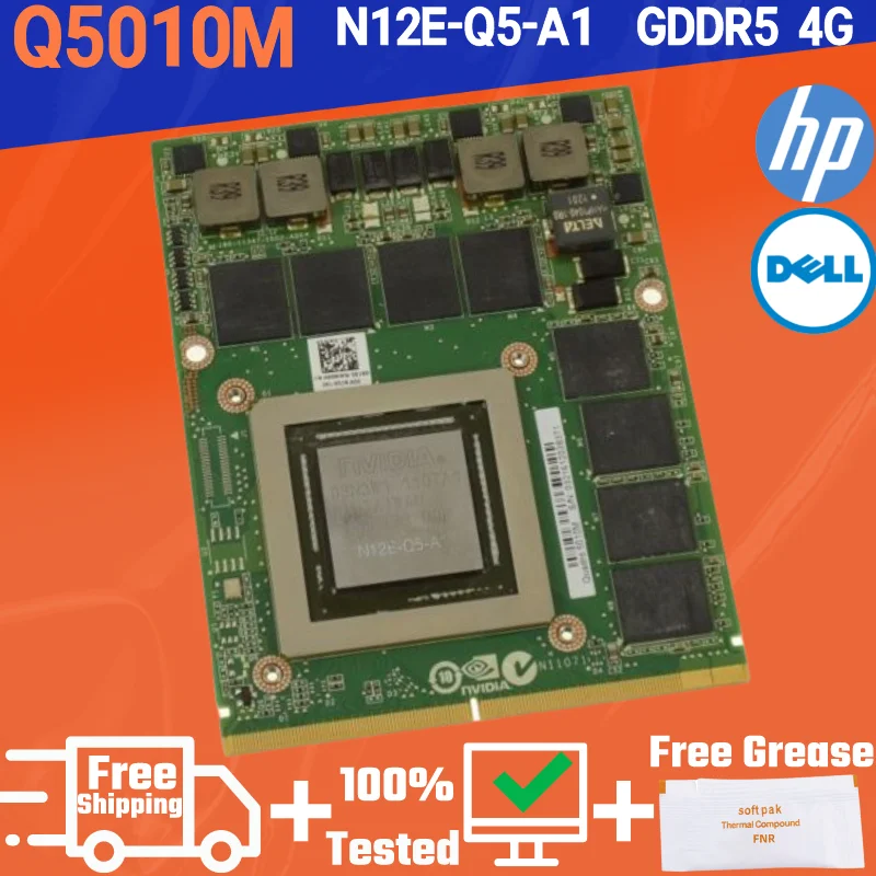 

Видеокарта Quadro 5010M Q5010M Q5010, VGA Графическая карта памяти GDDR5 4 ГБ для Dell M6600 M6700 M6800 M15X HP 8760 Вт 8770 Вт 05pgk8