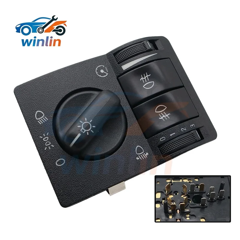 

OEM car Headlight Fog Lamp Main Light Switch Control 6240097 for OPEL VAUXHALL Vectra Zafira for OPEL Astra G 1999-2008