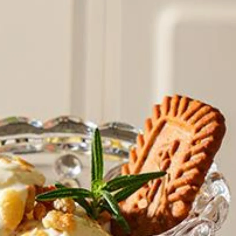 Light Luxury Embossed Sunflower High-stem Glass Ice Cream Cup Yogurt Cup Dessert Cup Milkshake Cup