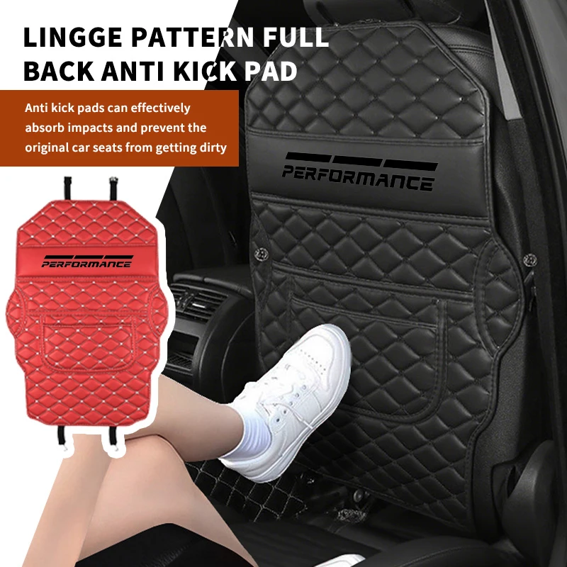 

Car Seat Back Leather Anti Kick Mat Storage Bag Protector Pad For BMW M M3 X5 X3 E46 E90 E39 F10 F20 F30 G20 E60 E36 E34 X6