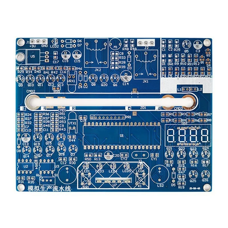 HOT-Simulation Production Line Electronic DIY Kit Science Experiment Fun Circuit Board DIY Kit For Circuit Welding Practice