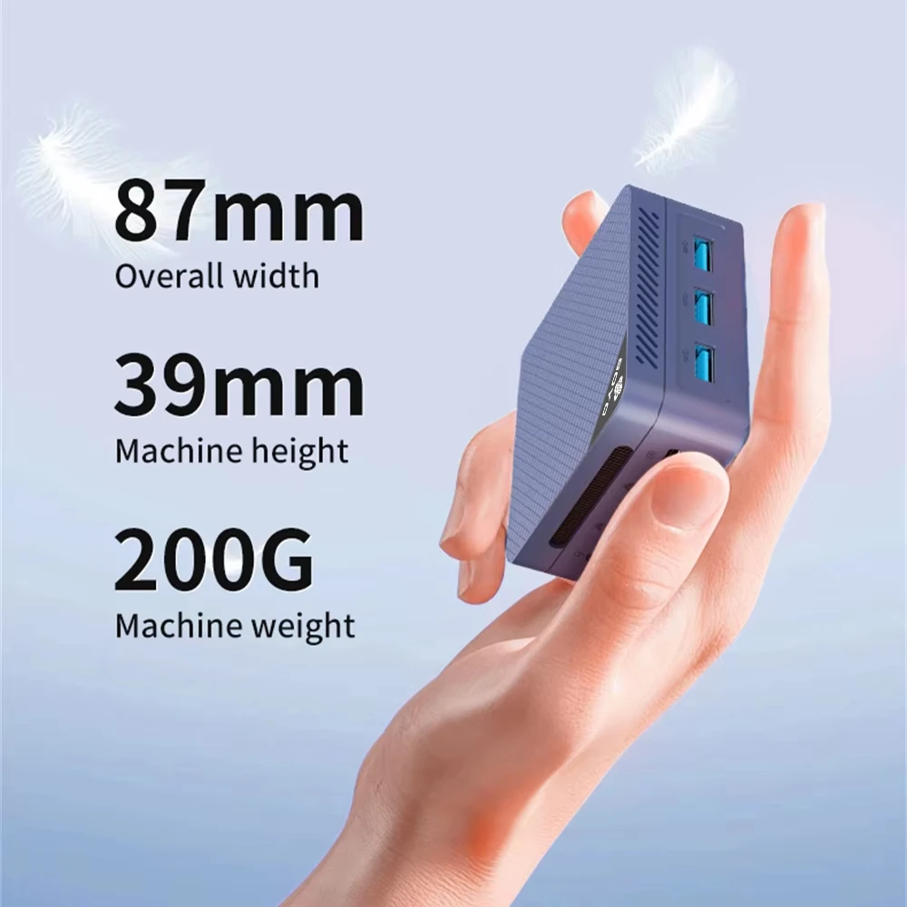 SOYO M4 MINI - Intel N150 12GB RAM LPDDR5 512GB SSD Win11 Pro - WiFi 5 BT5.2 Ultra Compact Desktop Mini PC
