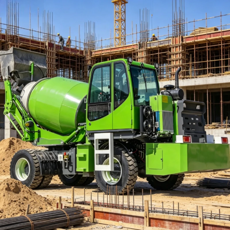 Customized 0.8 2 2.6 3.5 4 5.5 6.5m3 Ready Self Propelled Feeding Leveling Loading Mixing Concrete Mixer Truck Factory Price