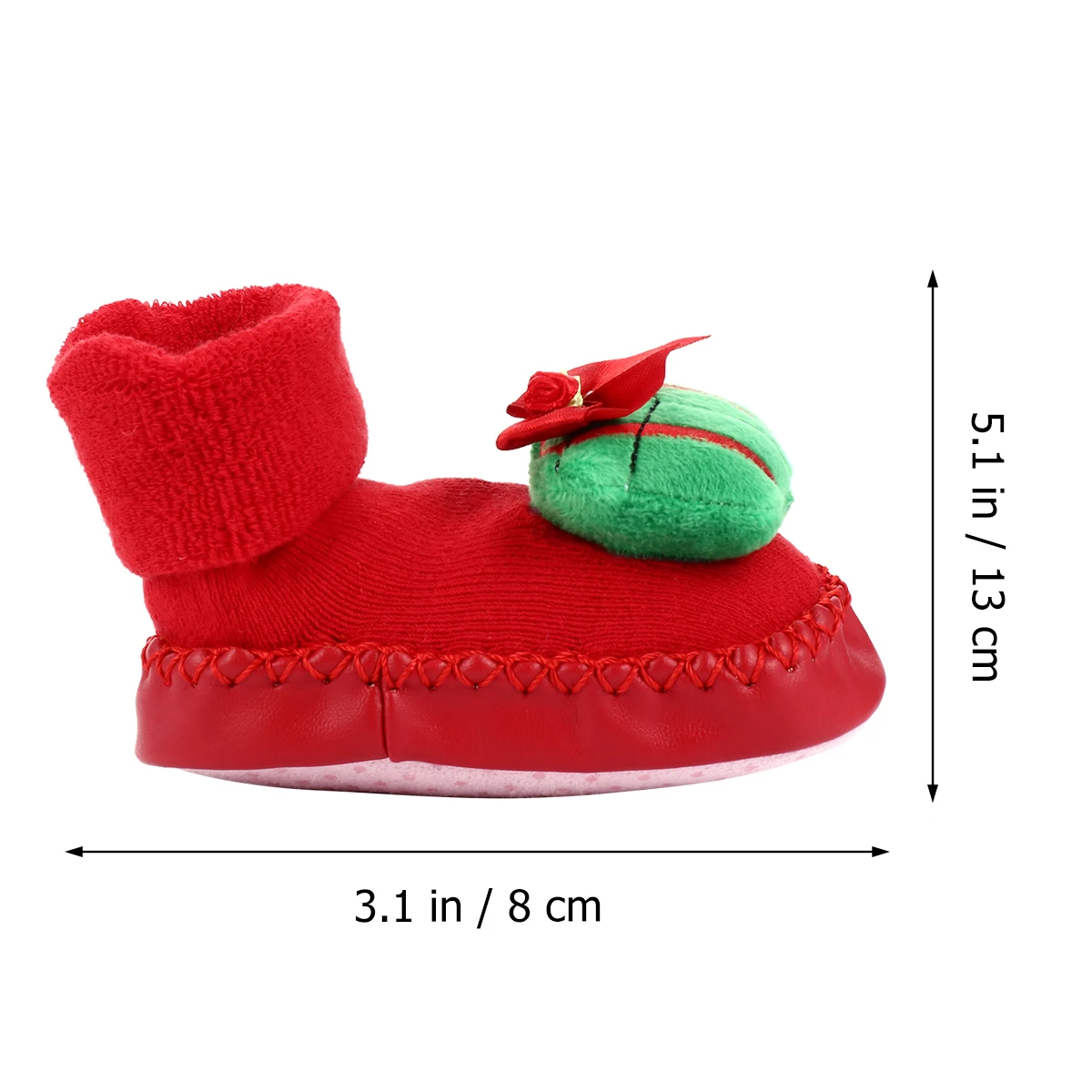 

Anti-slip Socks White Toddler Baby Cotton Thick Winter Slipper Non-man Christmas Cartoon Floor Socks Shoes Anti-skid