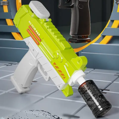 뜨거운 여름 스타일 어린이 Uzi 전기 물총 검은 기술 물 마시는 장난감 자동 펌핑 대용량 물 gu Best5