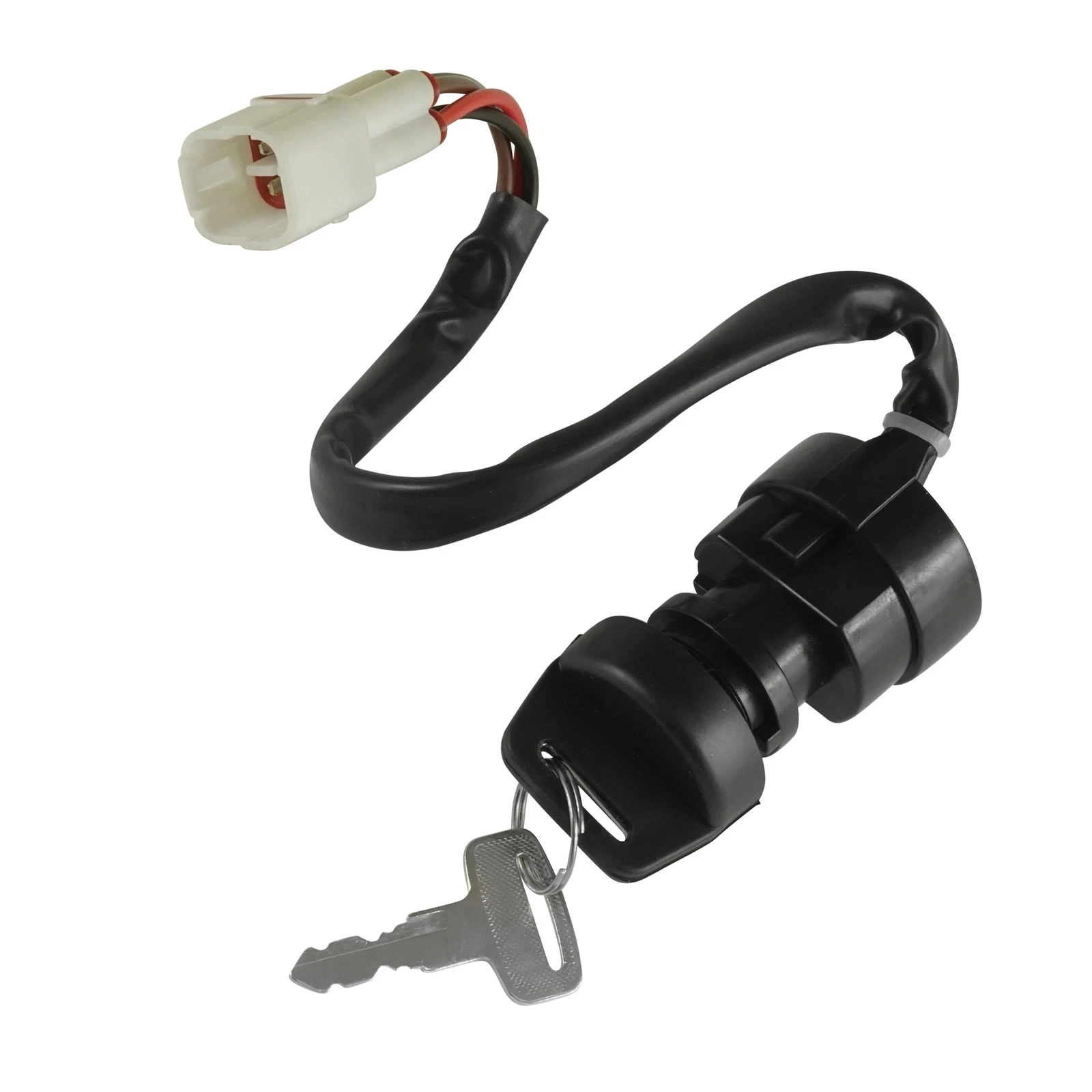 Ignition Key Switch for Yamaha Raptor 80 YFM80 2002 2003 2004 2005 06 07 2008 2 Shift Off-On 4 Wires 4 Pin Connector