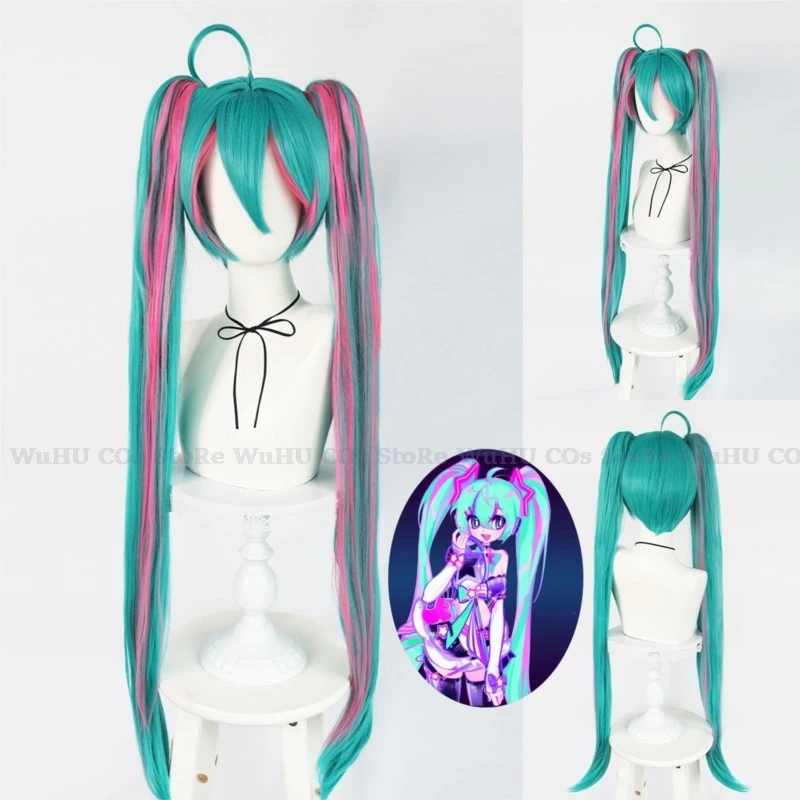 Project Sekai Colorful Stage Bunny Girl Original Design Mikuuo Wig Green Long Hair Muse Dash Music Parkour Women Halloween Cos