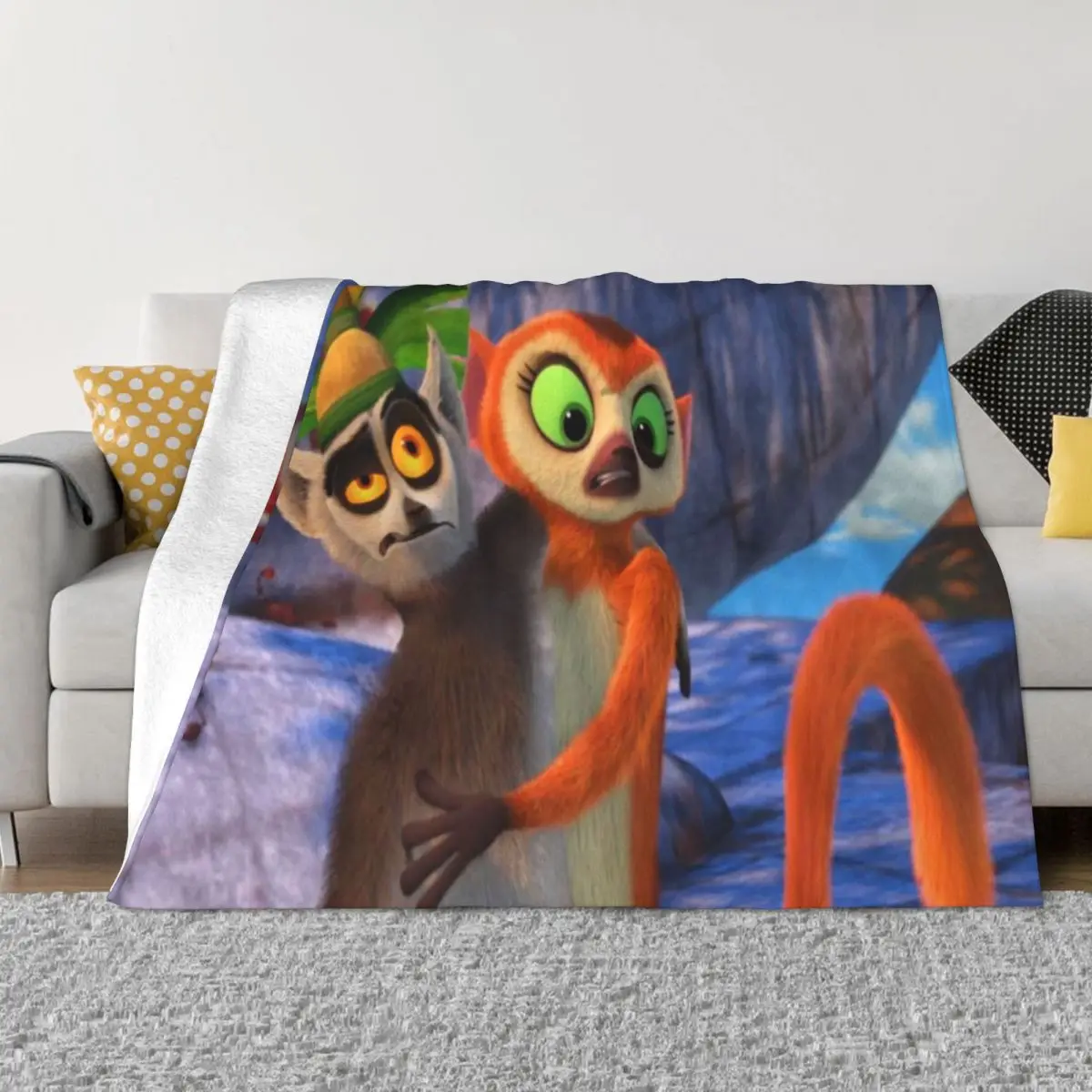 All Hail King Julien Throw Blanket blankets and blankets christmas blanket