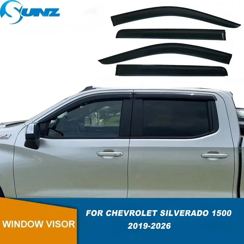 

Side Window Deflector For Chevrolet Silverado 1500 2019 2020 2021 2022 2023 2024 2025 2026 Car Weather Shield Window Visor