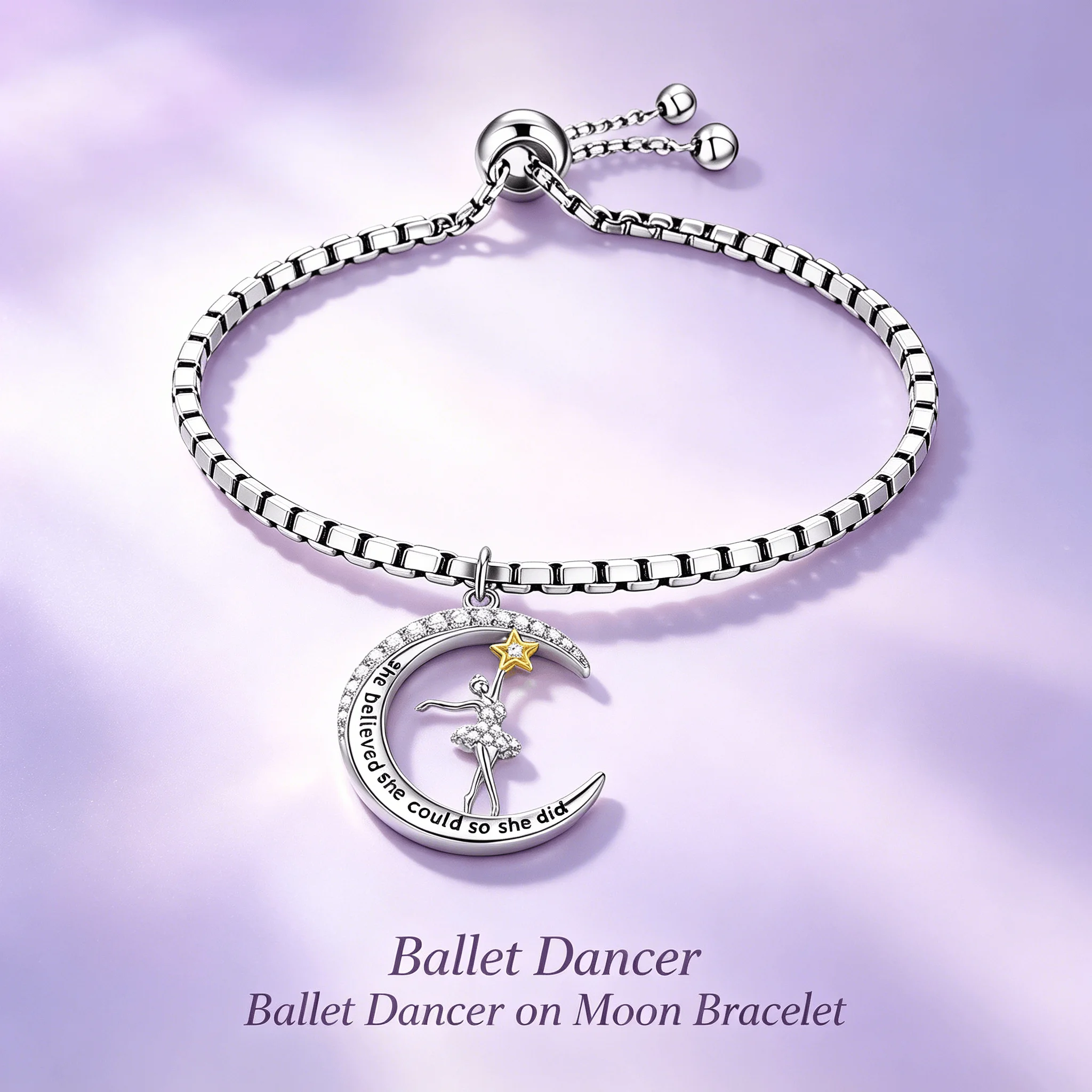 Inspirational Quote Ballet Dancer Bracelet Dance Recital Keepsake Jewelry
