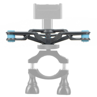 For DJI/GoPro/OSMO Action 2 Pocket 1 2 Bicycle Shock Absorber Fixed Mount Stand Bike Clip Bracket 1/4 Adapter Camera Gimbal