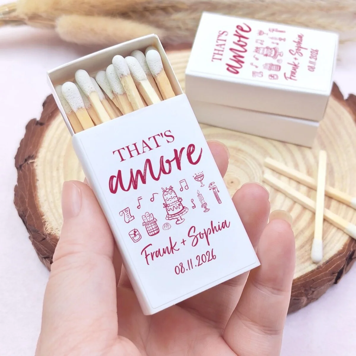 that's-amore-personalized-matches-engagement-party-wedding-matchbook-favors-wedding-reception-guest-matchboxes-gift-ideas