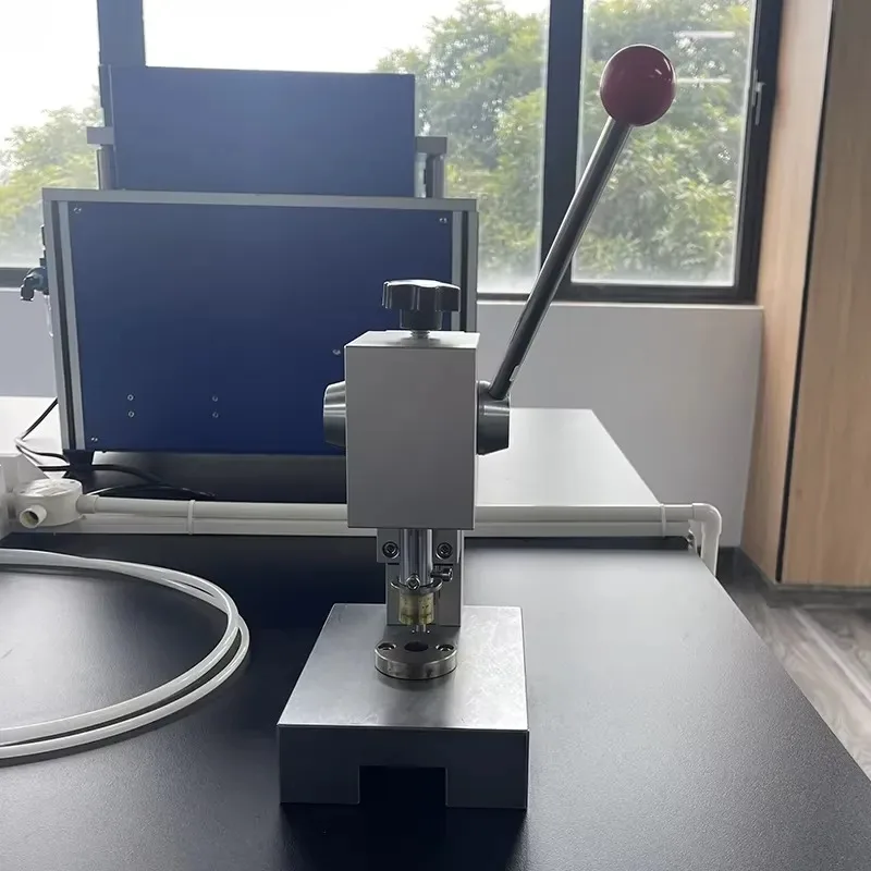 Laboratory Li Ion Coin Cell Electrode Precision Disc Cutter Press Punching Machine for Button Battery Die Cutting Research