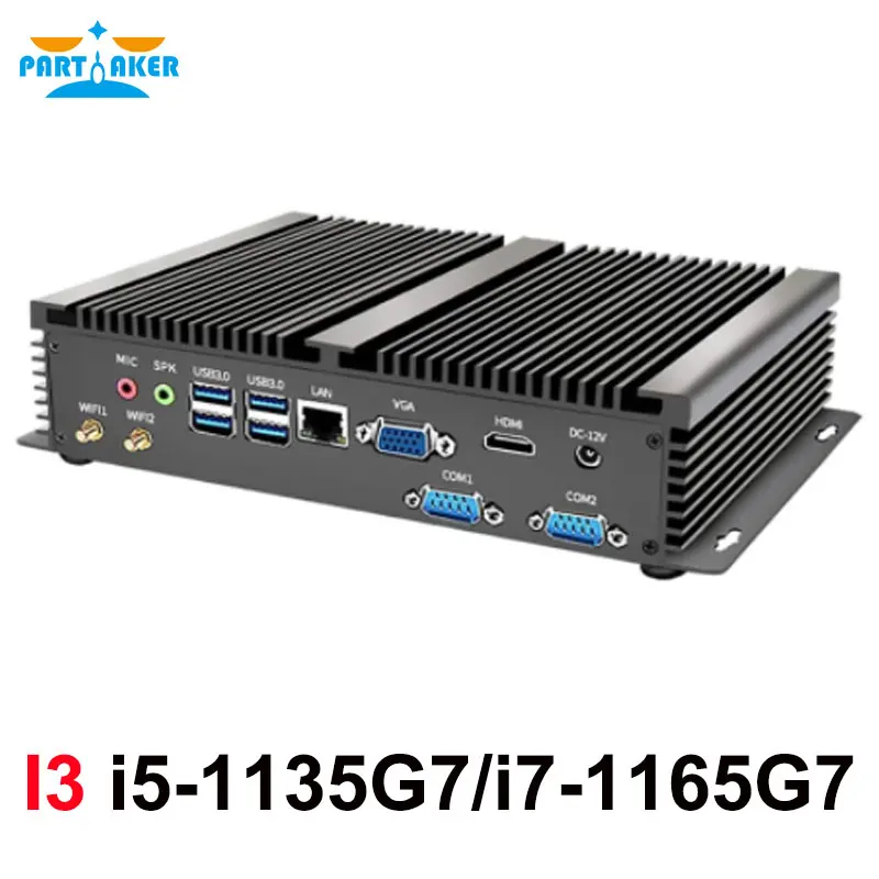 

Industrial Fanless Mini PC Intel Core i7-1165G7 i5-1135G7 2*DDR4 M.2+MSATA+2.5''SATA 2*COM Rs232 HDMI VGA WiFi Rugged Computer