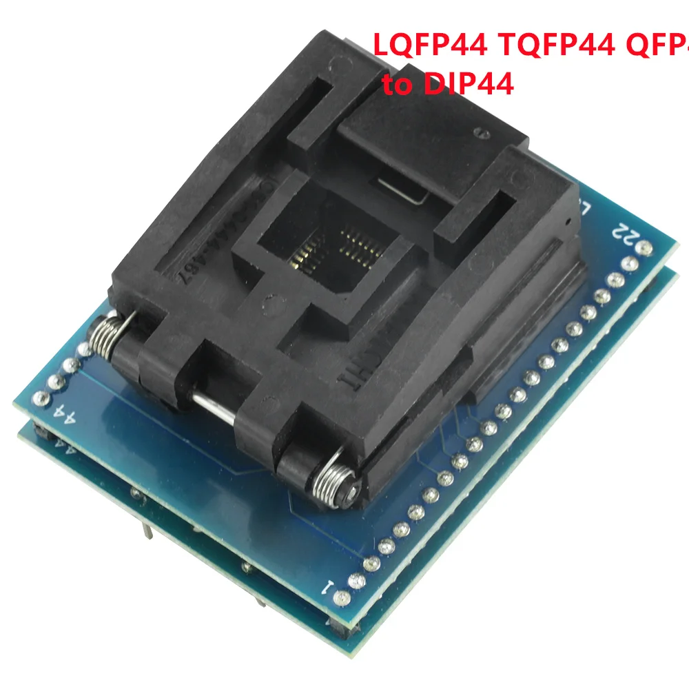 Tqfp44 to dip40 ic socket tqfp44 adapter socked for TL866II Top Quality qfp44 tqfp44 lqfp44 to dip40 adapter ic programmer