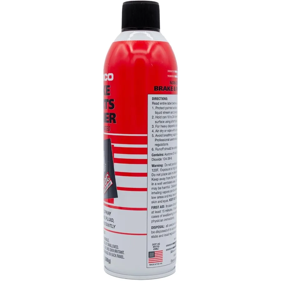 منظف أجزاء الفرامل Denco 1930 لصيانة السيارات والاستخدام الصناعي 13 أونصة الوزن الصافي 15.3 FL OZ إجمالي الحجم حزمة من 1 #5