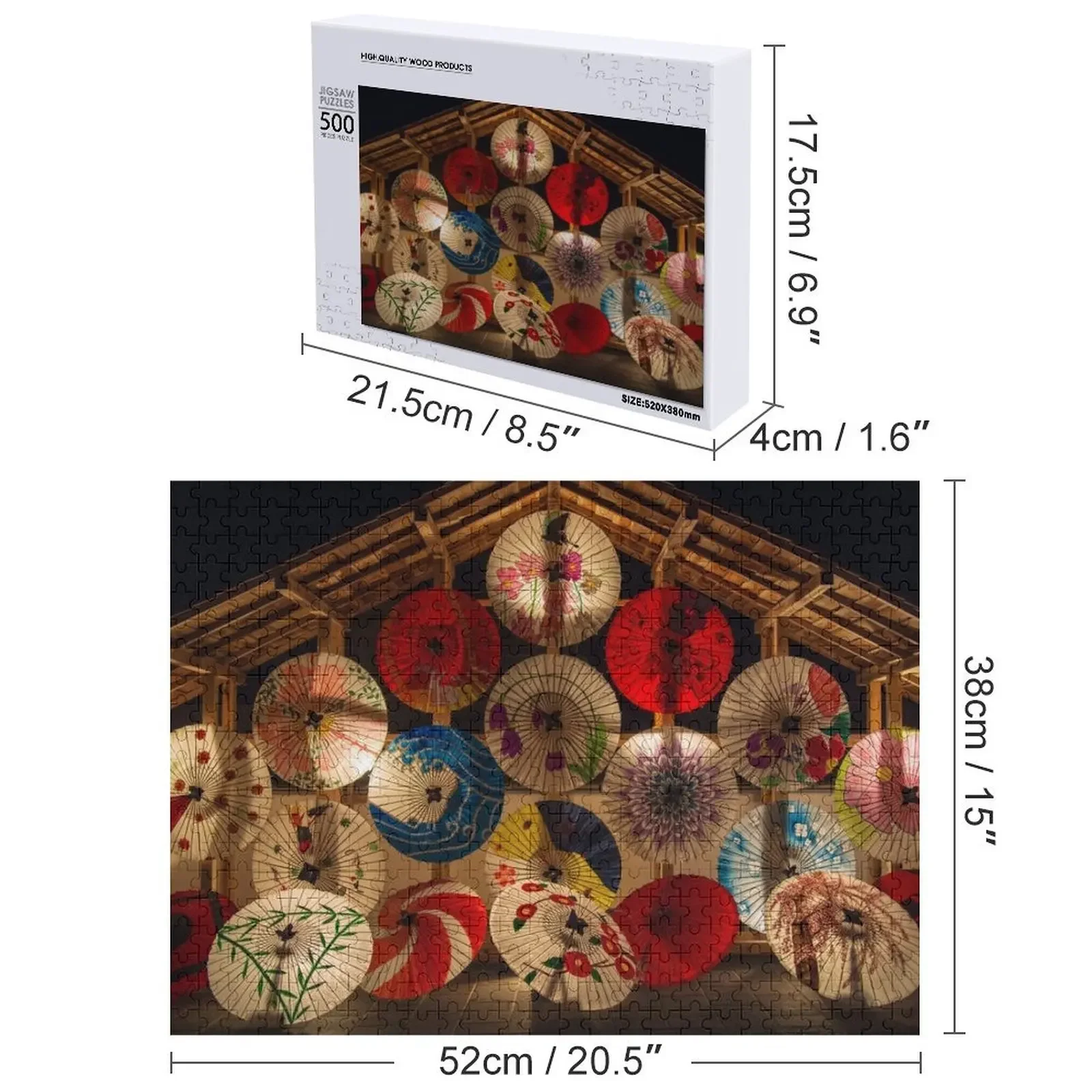 المظلات اليابانية بازل قطع تخصيص هدية اسم الخشب لغز خشبي الكبار