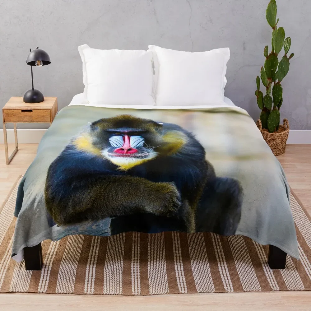 

Mandrill Throw Blanket Cozy Warm Blanket for Bed Room Decor