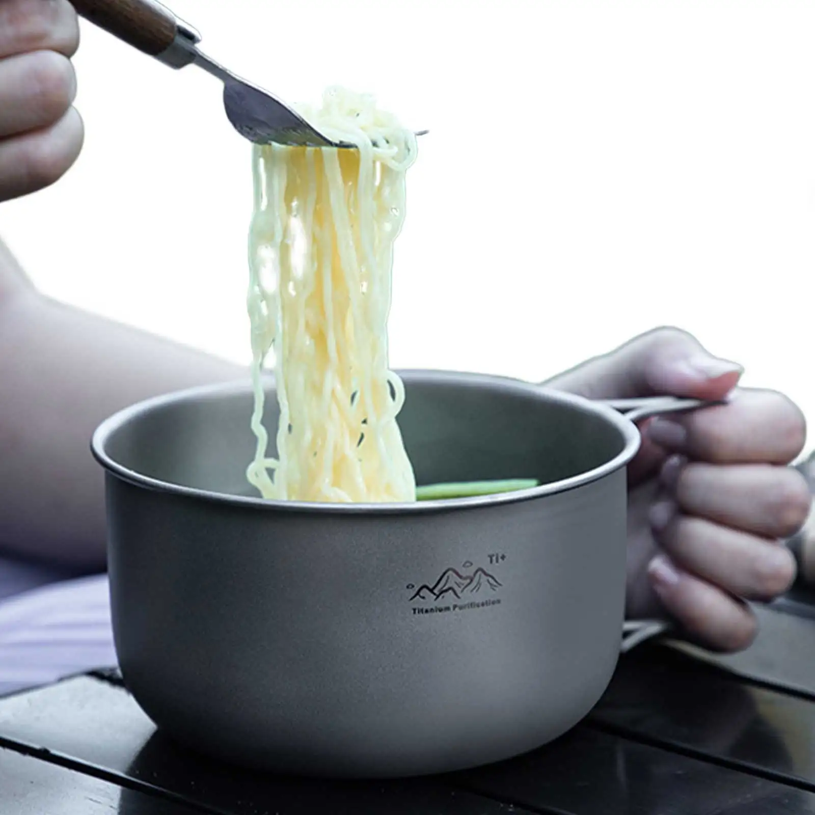 

Складная многофункциональная портативная походная миска-кастрюля из сплава для супа, многоразовая, для кемпинга, аксессуар для активного отдыха