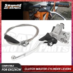 Left Hydraulic Clutch Master Cylinder Levers For EXC 150 250 300 350 400 450 500 525 SX XC XCW MXC Motorcycle Parts Dirt Bike